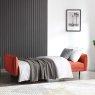 Clapton 3 Seater Sofa Bed Fabric Orange