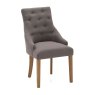 Gradara Dining Chair Linen Fabric Grey