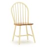 Beleek Dining Chair With Solid Seat Painted Buttermilk