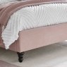 Rosa Double (135cm) Bedstead Fabric Pink Legs