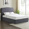 Rosa Double (135cm) Ottoman Bedstead Fabric Dark Grey Lifestyle