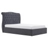 Rosa Double (135cm) Ottoman Bedstead Fabric Dark Grey
