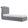 Rosa Double (135cm) Ottoman Bedstead Fabric Light Grey