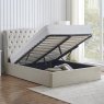 Rosa Double (135cm) Ottoman Bedstead Fabric Natural Open