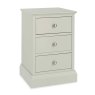 Julie 3 Drawer Bedside Locker Grey