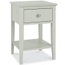 Julie 1 Drawer Bedside Locker White Grey