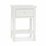 Julie 1 Drawer Bedside Locker White