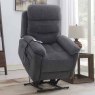 Errigal Lift & Rise Recliner Armchair Fabric Dark Grey Up