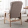 Donard Armchair Fabric Oatmeal Rear