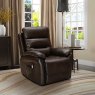 Errigal Lift & Rise Recliner Italian Leather Brown