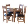 Holly 4-6 Person Round Extending Dining Table Oak