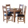 Holly 4-6 Person Round Extending Dining Table 107-145cm 