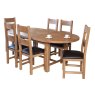 Holly 4-6 Person Oval Extending Dining Table Oak
