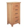 Holly 5 Drawer Tallboy Oak