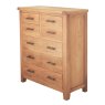 Holly 4 + 3 Drawer Narrow Chest of Drawers Oak