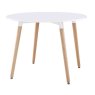 Urban 4-6 Person Round Dining Table White 100cm