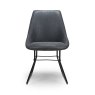 Christy Dining Chair Faux Leather Grey