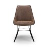 Christy Dining Chair Faux Leather Tan