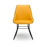 Christy Dining Chair Faux Leather Ochre