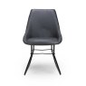 Christy Dining Chair Faux Leather Grey
