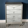 Diamond 4 Drawer Dresser