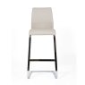 Regina High Bar Stool Faux Leather Taupe