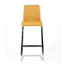 Regina High Bar Stool Faux Leather Ochre