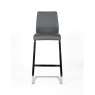 Regina High Bar Stool Faux Leather Grey