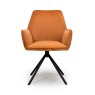 Uno Dining Chair Fabric Burnt Orange