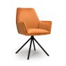 Uno Dining Chair Fabric Burnt Orange