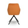 Uno Dining Chair Fabric Burnt Orange