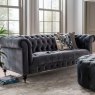 Berrington 2 Seater Sofa Fabric Grey Lifestyle