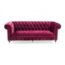 Berrington 3 Seater Sofa Fabric Berry