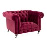 Berrington Armchair Fabric Berry