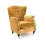 Berrington Wing Chair Fabric Mustard