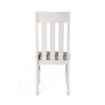 Ohio Slatted Back Dining Chair With Fabric Seat Pad