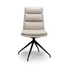 Nobo Swivel Dining/Office Chair Faux Leather Taupe