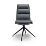 Nobo Swivel Dining/Office Chair Faux Leather Grey