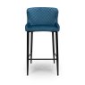 Malmo High Bar Stool Fabric Blue