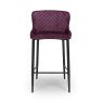 Malmo High Bar Stool Fabric Mulberry