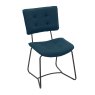 Sutera Dining Chair Faux Leather Teal