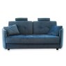 Fama Bolero 4 Seater Curved Sofa Bed With 2 Headrests Fabric