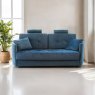 Fama Bolero 3 Seater Curved Sofa Bed With 2 Headrests Fabric Lifestyle Front