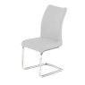 Paderna Dining Chair Faux Leather Light Grey