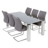 Terenzo 6-8 Person Dining Table Grey Glass