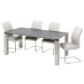 Terenzo 6 Person Dining Table Grey Ceramic 