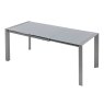 Muravera 4-8 Person Extending Dining Table Grey Glass Top