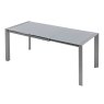 Muravera 6 Person Extending Dining Table Grey Glass 122cm - 182cm 