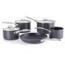 Stellar Hard Anodised Non Stick 5 Piece Saucepan Set