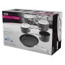 Stellar Hard Anodised Non Stick 5 Piece Saucepan Set